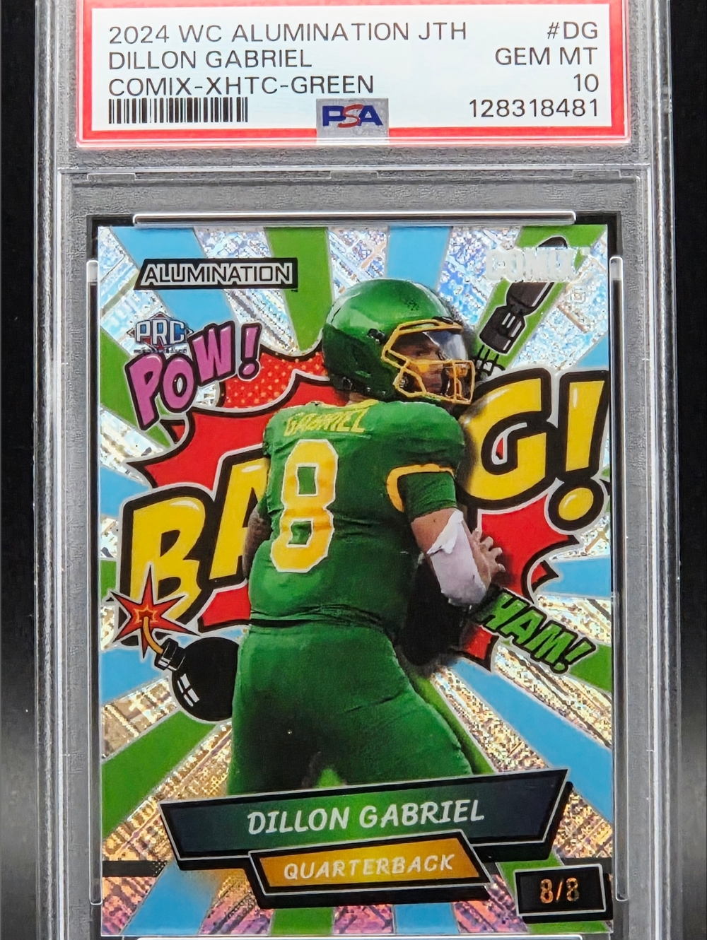 2024 Wild Card Alumination Just the Hits -Comix Dillon Gabriel #Cross Hatch(8/8)